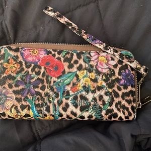 Leopard print wallet